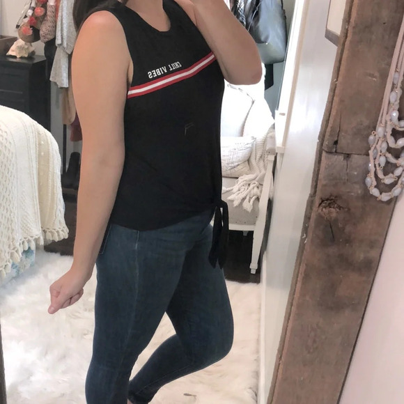 French Pastry large chill vibes retro tank top - Picture 2 of 5